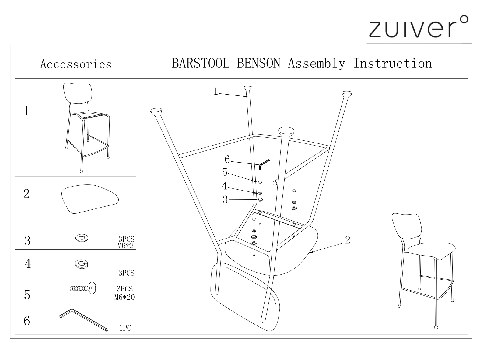 Zuiver ZIVE1318 Installation & Assembly - ManualMachine.com