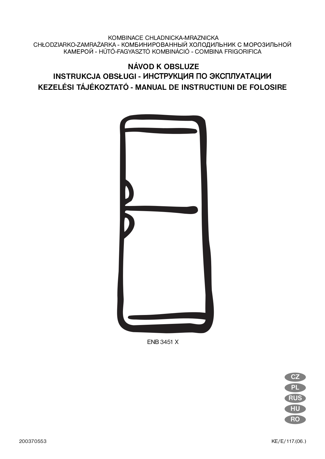 Electrolux ENB 3451 X User manual