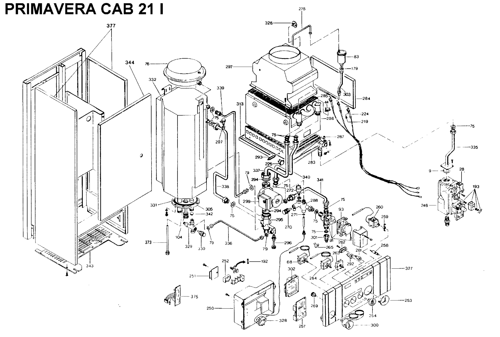 Baltur PRIMAVERA CAB 21 IONO Schematics