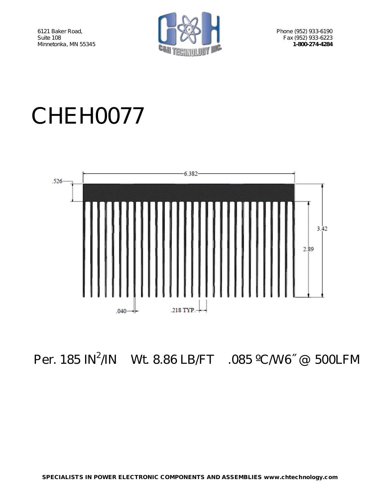 C&H Technology CHEH0077 User Manual