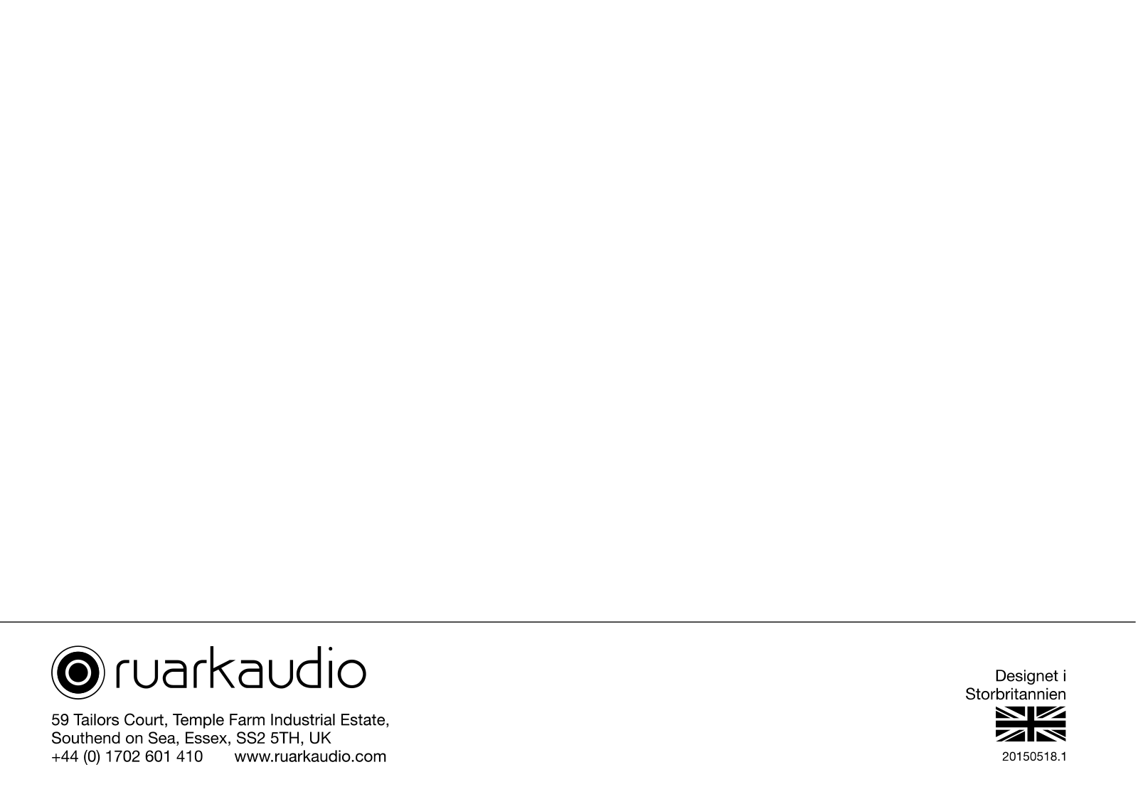 Ruark Audio Integrated Music System R4 mk3 User Guide