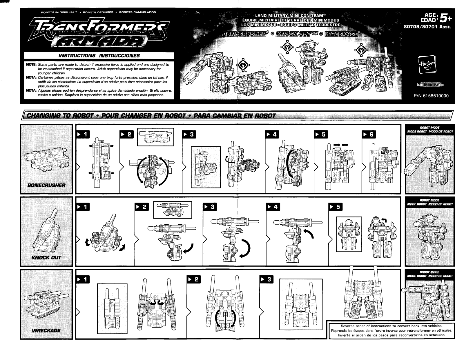 Hasbro TRANSFORMERS ARMADA WRECKAGE User Manual