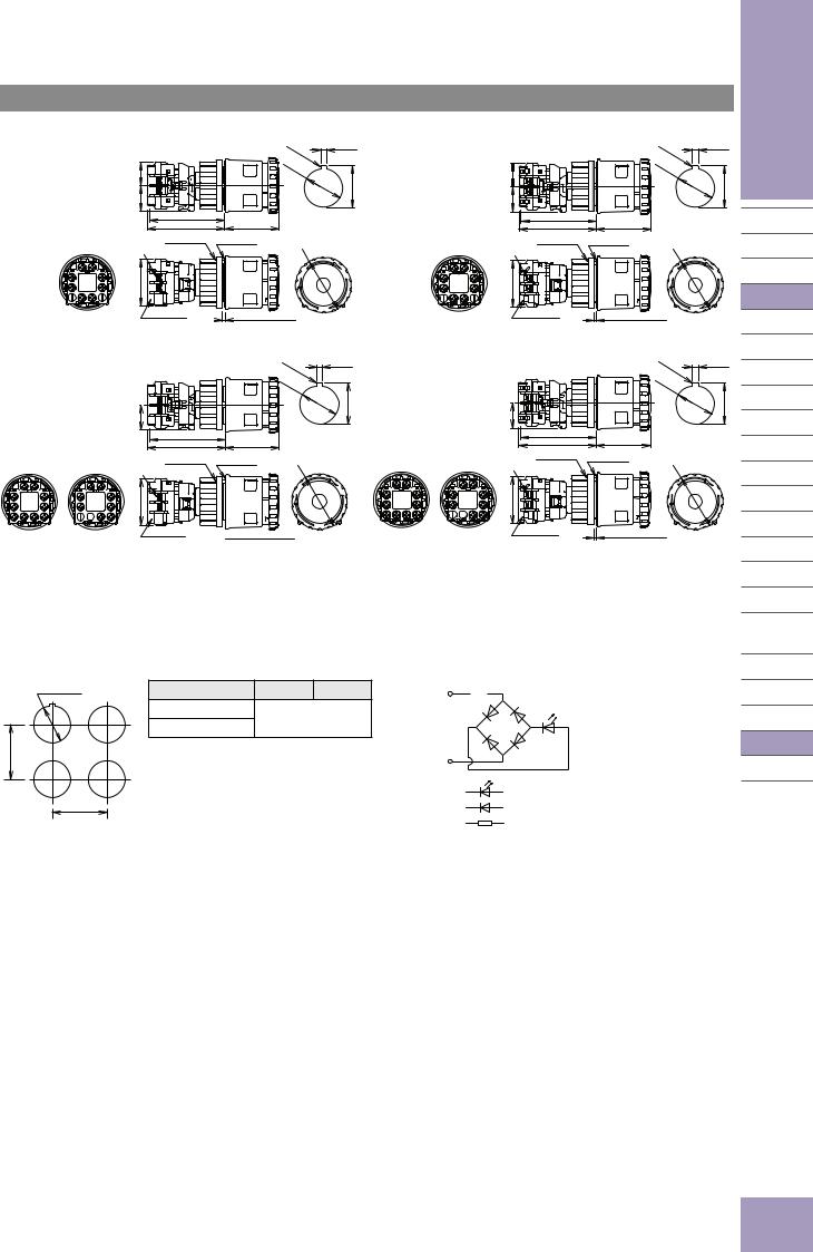 IDEC XN Series Dimensional Sheet