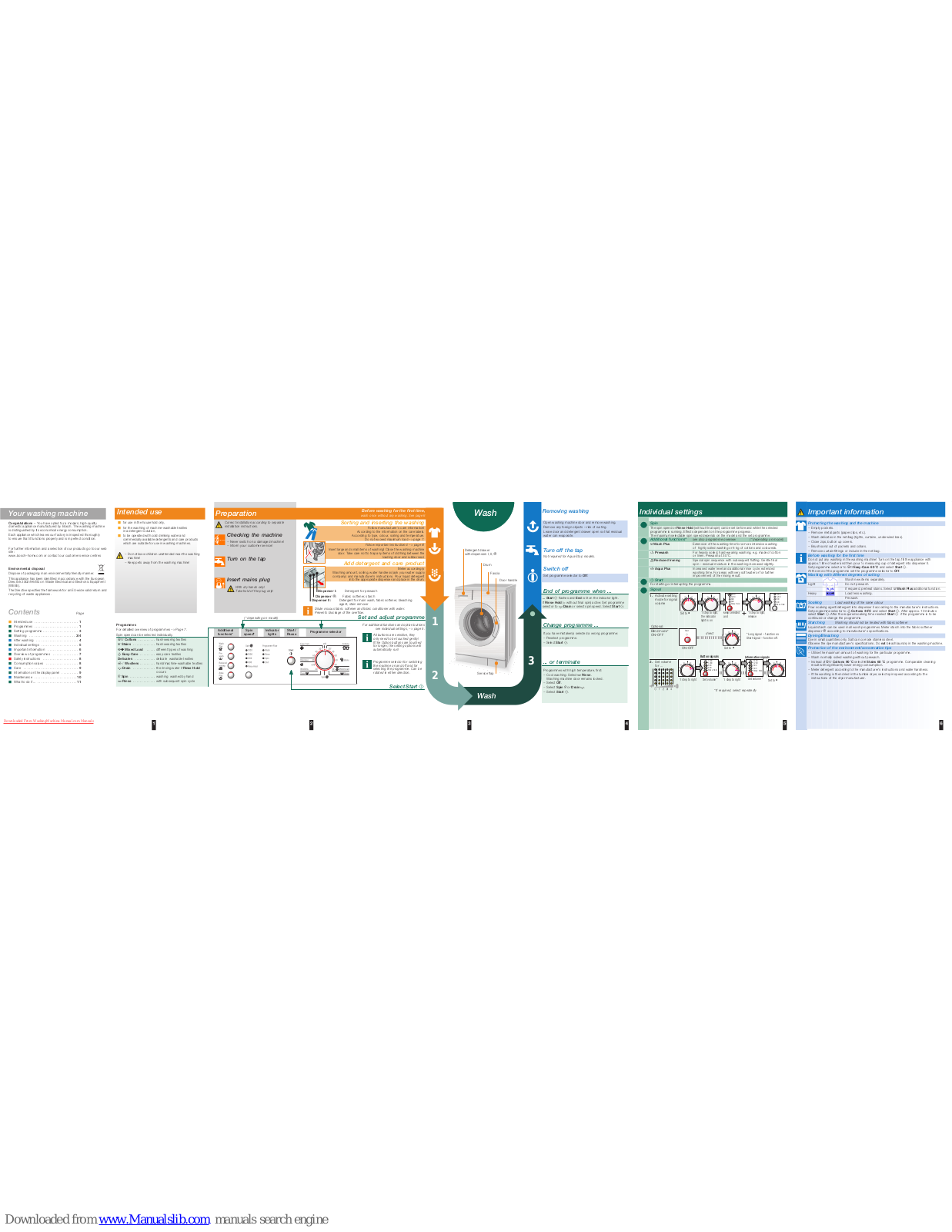 Bosch WAE 24164 Operating Instructions Manual