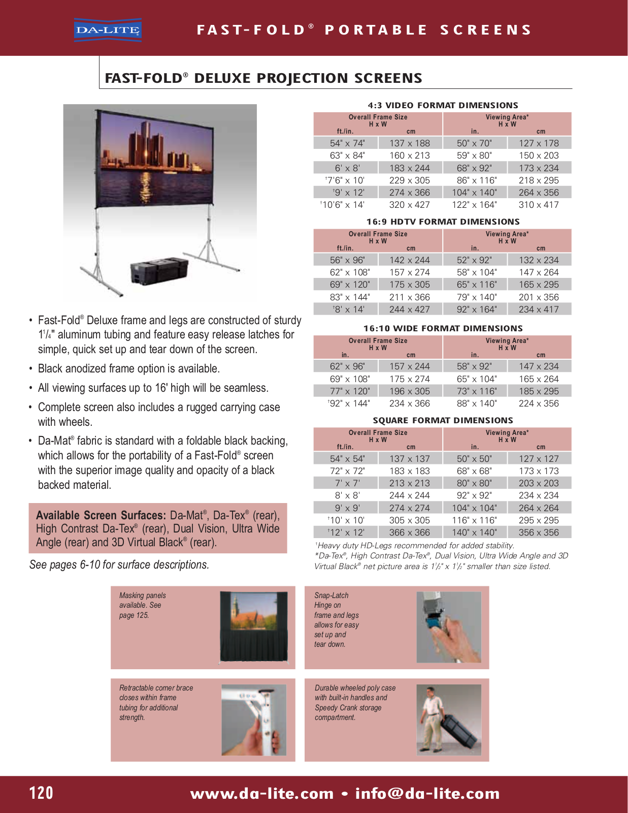 Da-Lite 87319N Product Information