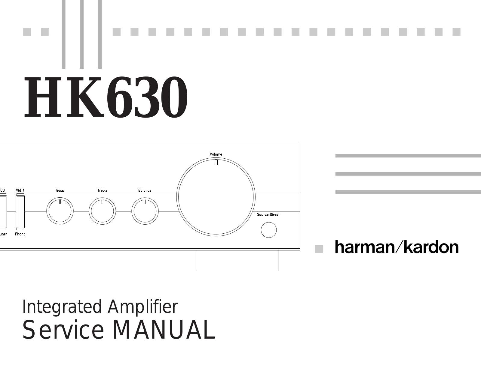 Harman Kardon HK-630 Service manual