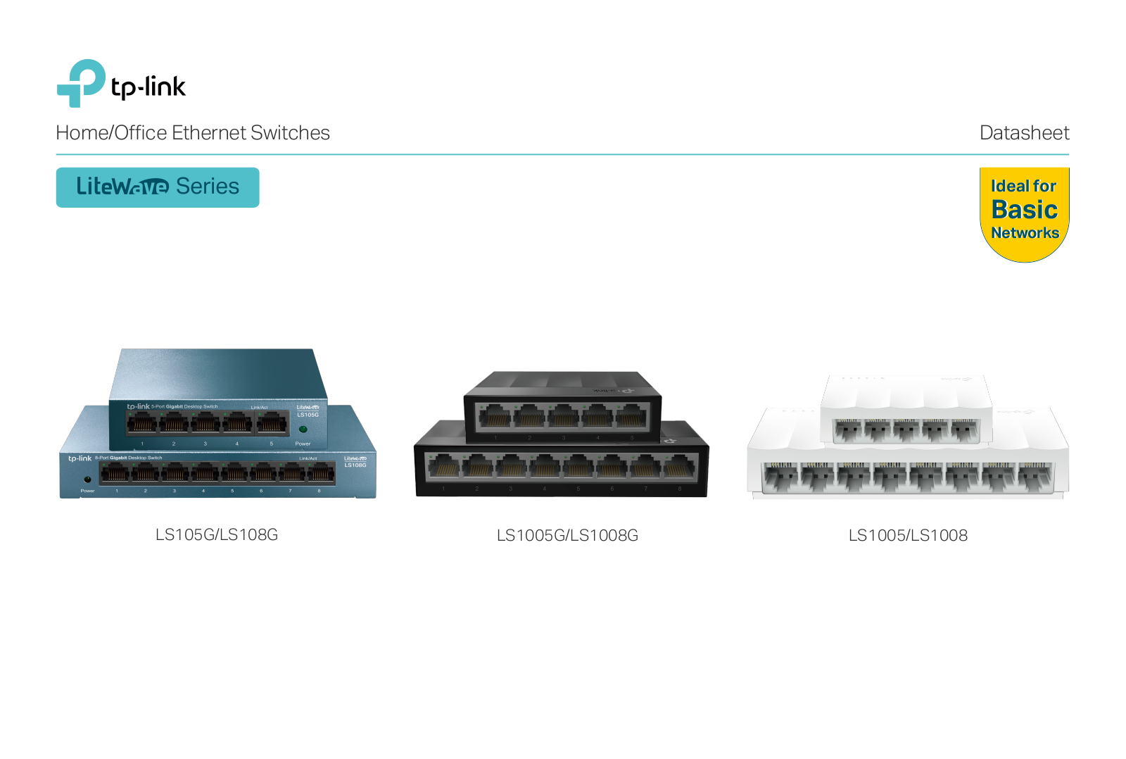 TP-Link LS108G, LS1005G, LS1008G, LS1008 Product Overview