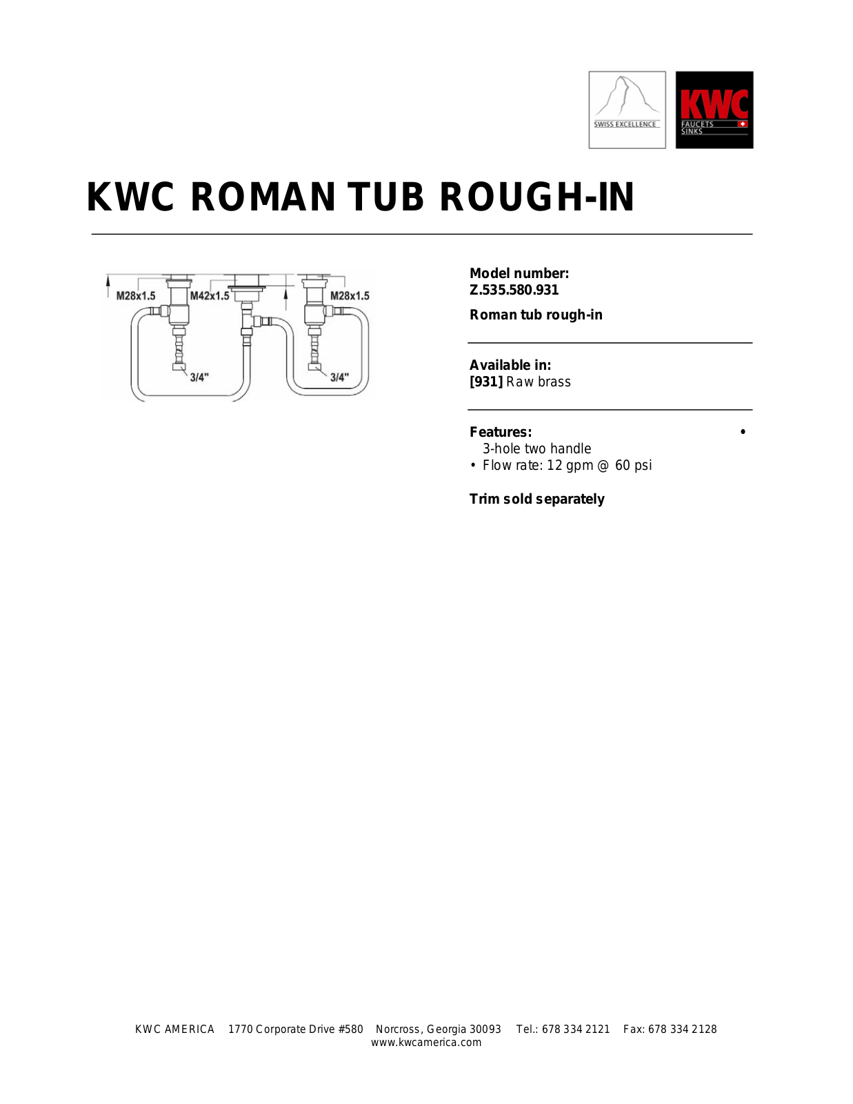 KWC Z.535.580.931 User Manual