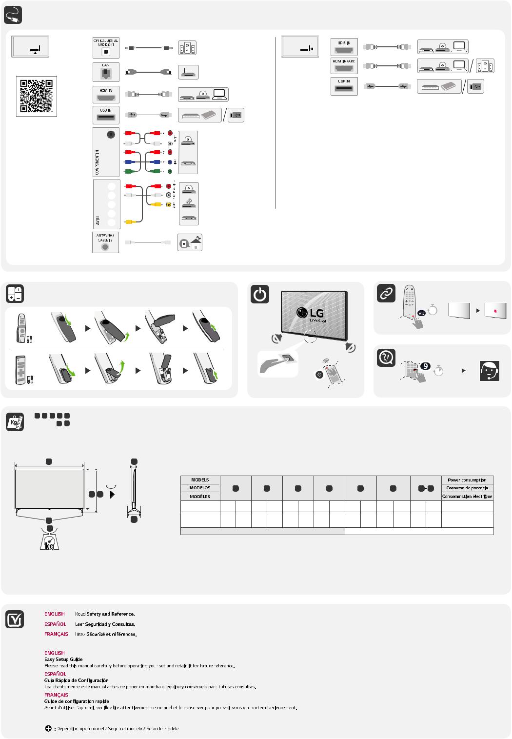 LG 43UN7300AUD QUICK SETUP GUIDE