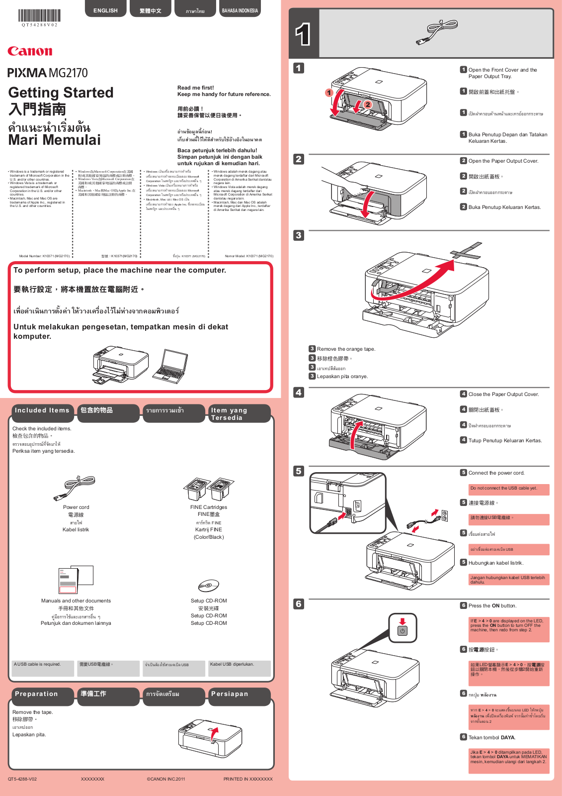 CANON MG2170 User Manual