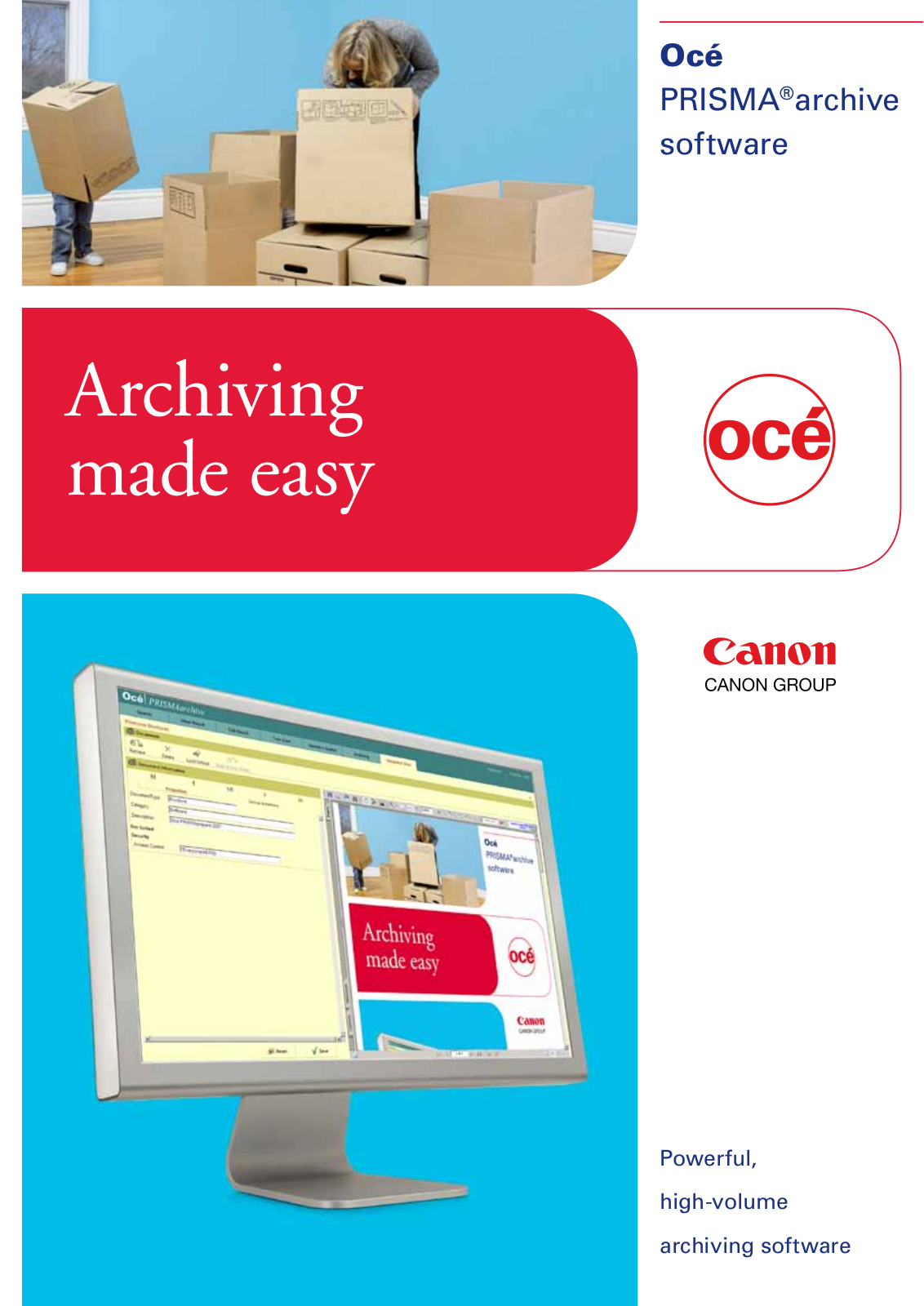 Canon OCE PRISMAARCHIVE BROCHURE