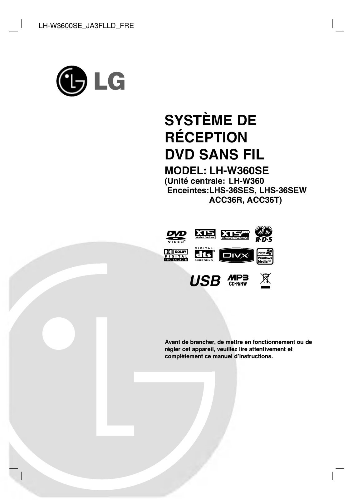 LG LH-W360 User Manual