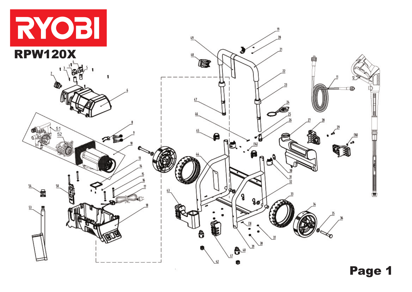 Ryobi RPW120X User Manual