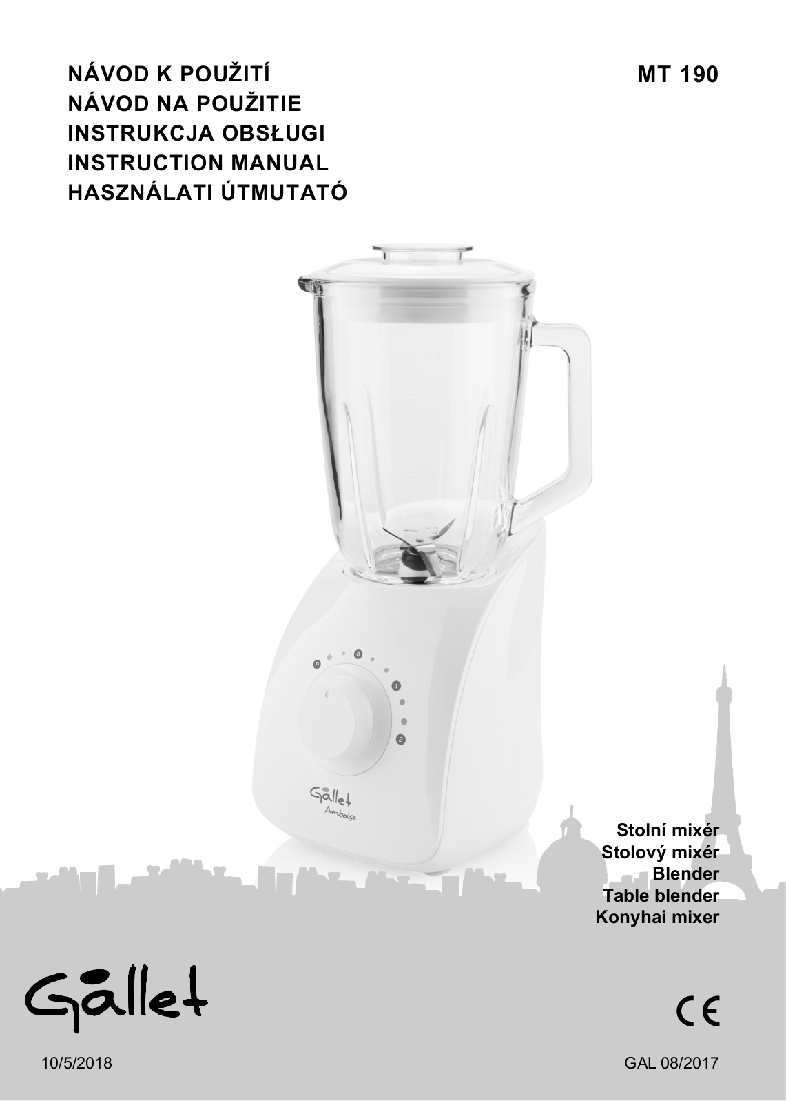 Gallet MT190 User Manual