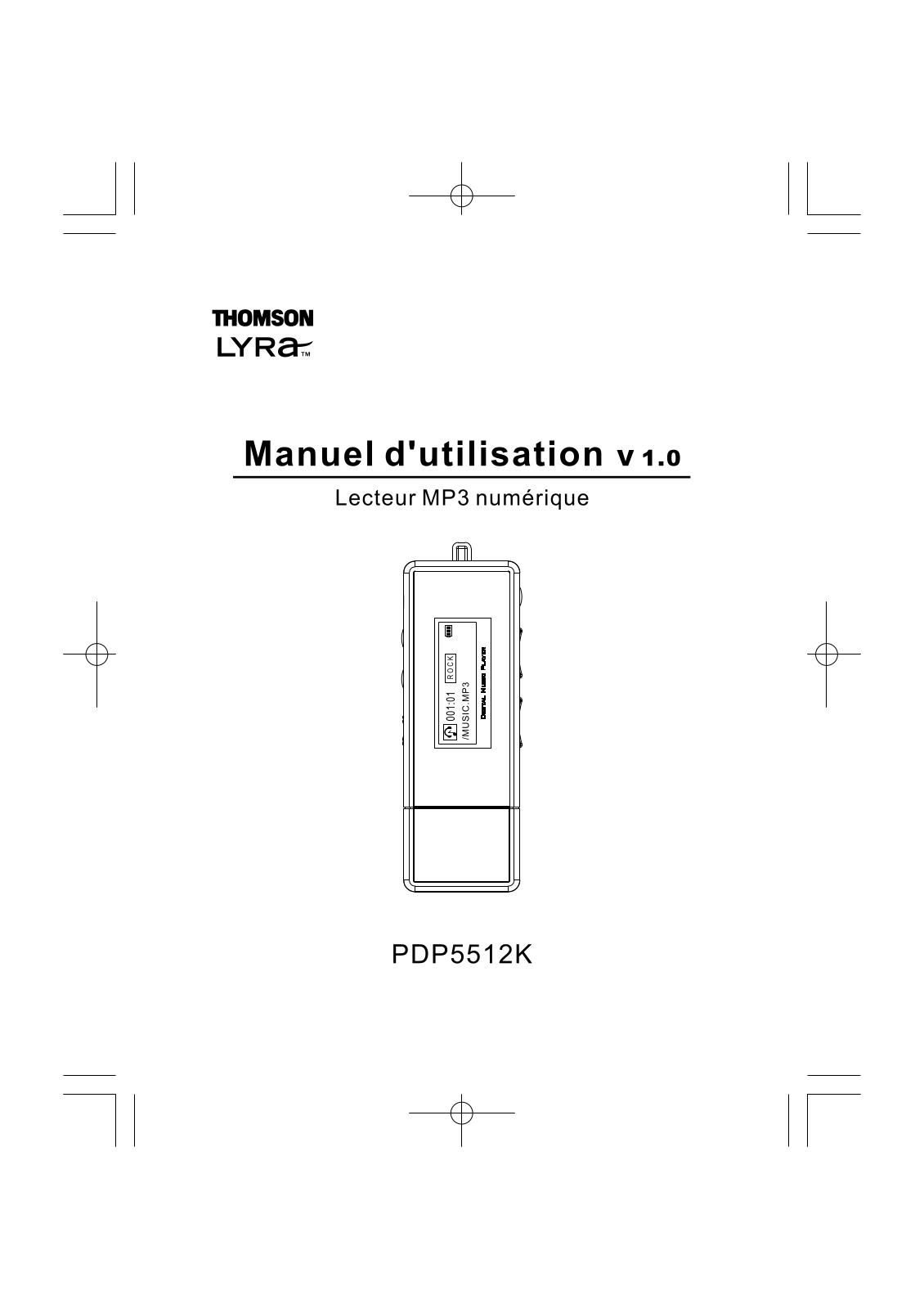 THOMSON PDP5512K User Manual