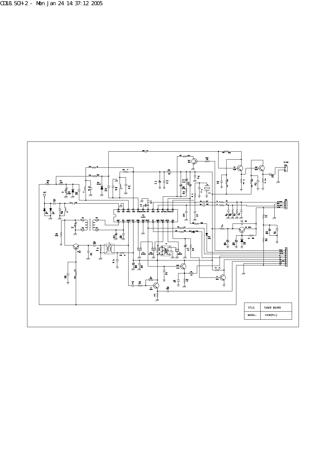 Vitek CD18 Schematic