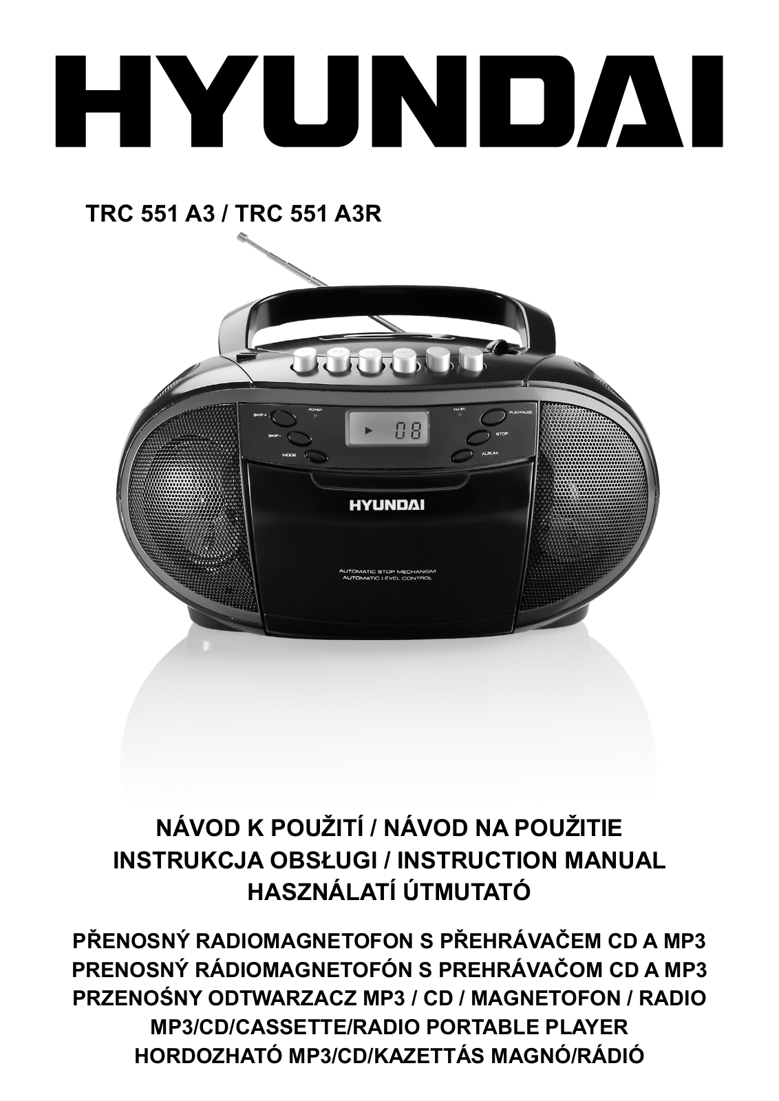 Hyundai TRC 551 A3R User Manual