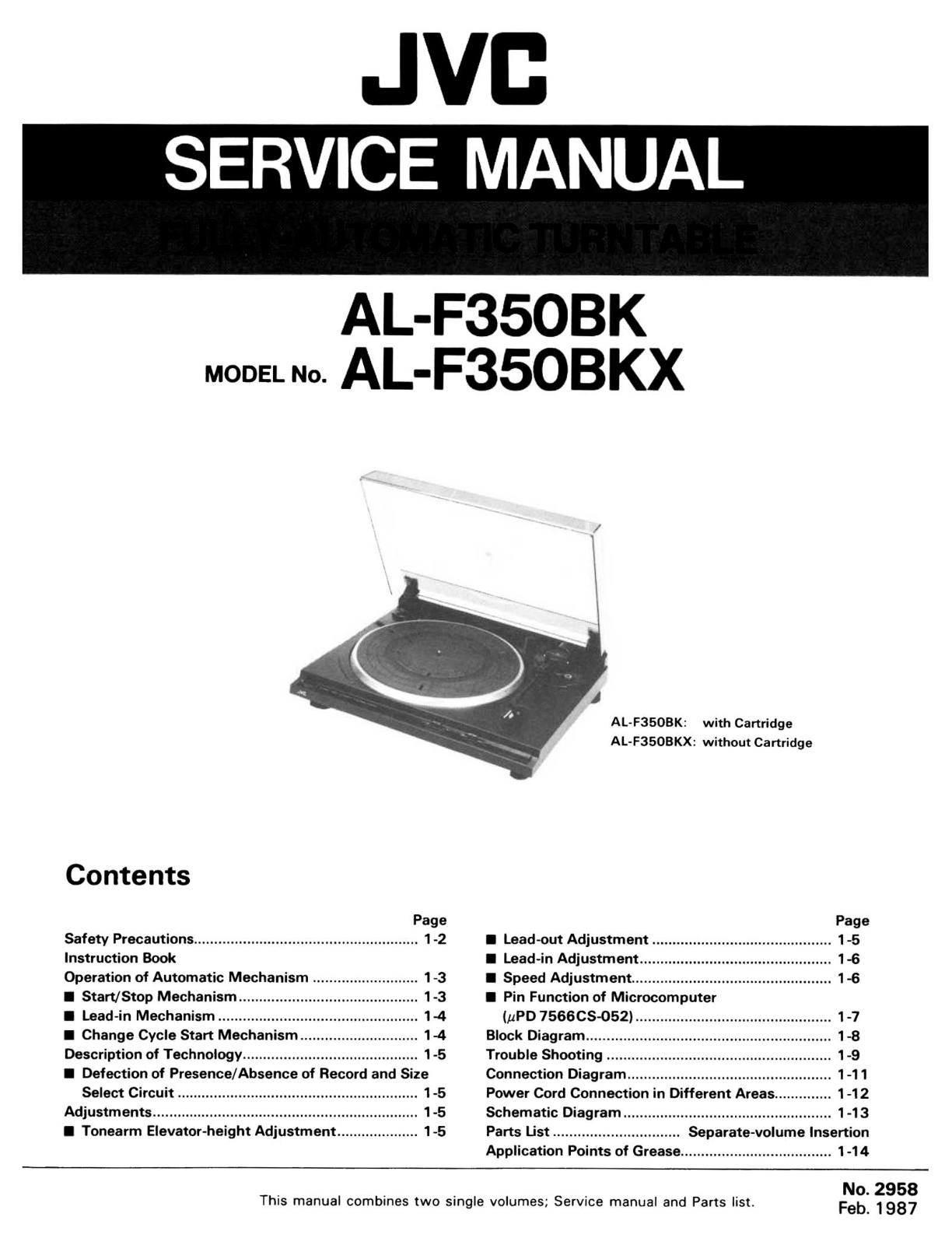 Jvc AL-F350BKX, AL-F350BK Service Manual
