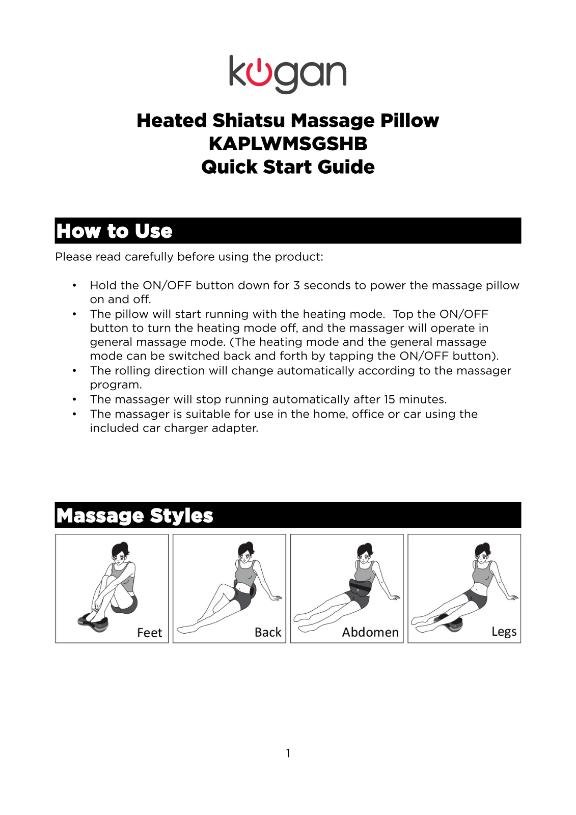 Kogan KAPLWMSGSHB User Manual - ManualMachine.com