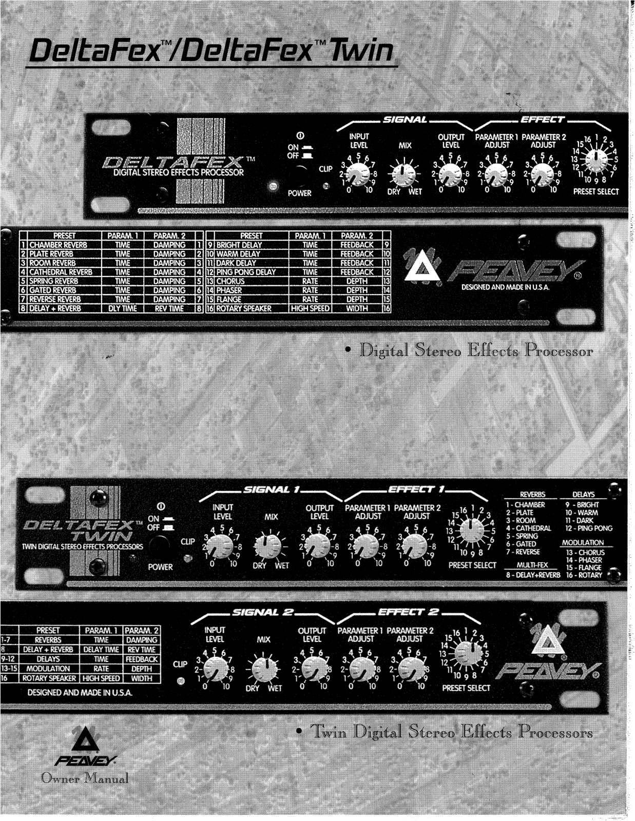 Peavey DeltaFex Twin User Manual