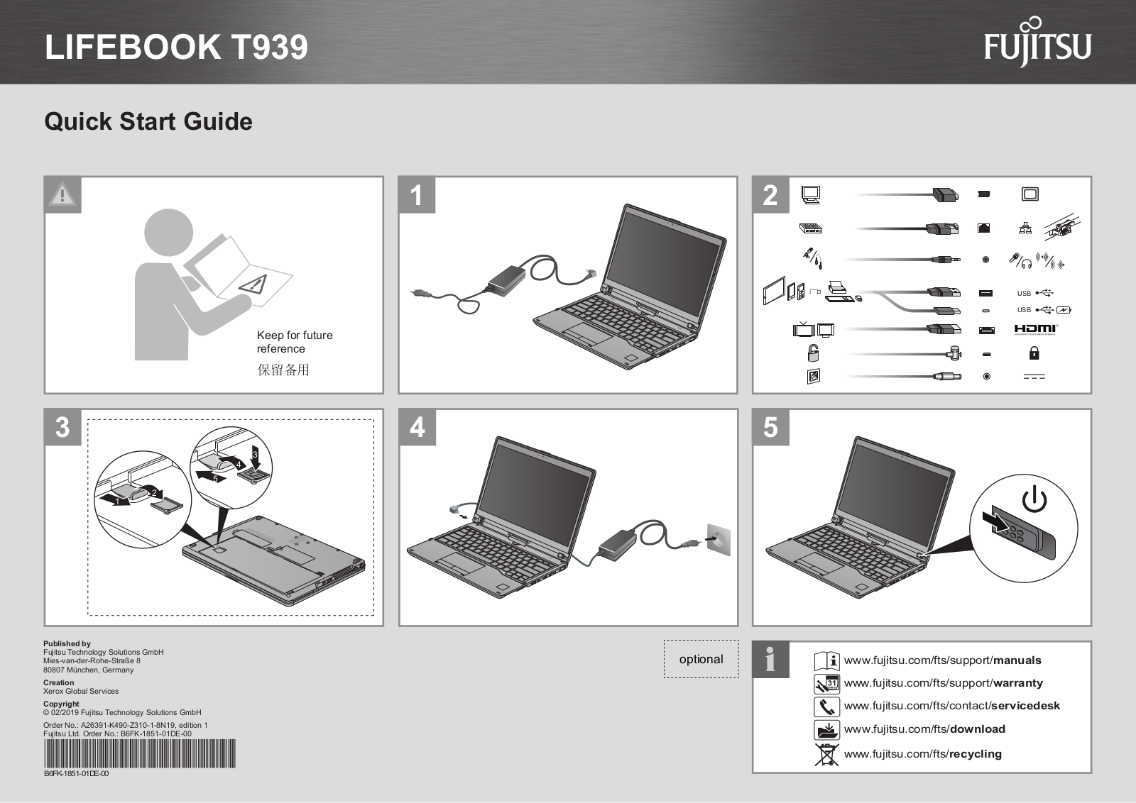 Fujitsu T939 User Manual