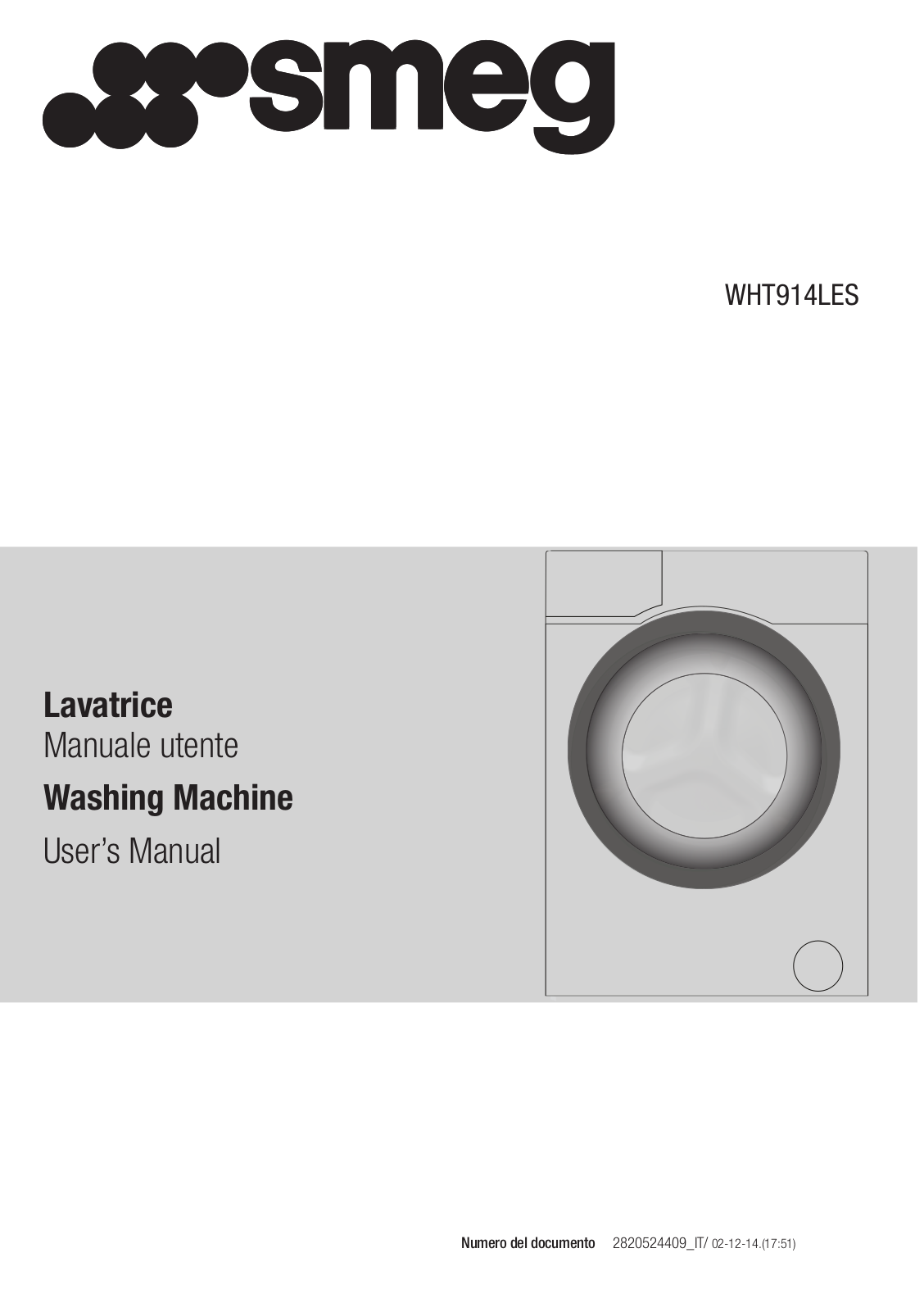 Smeg WHT914LES User Manual