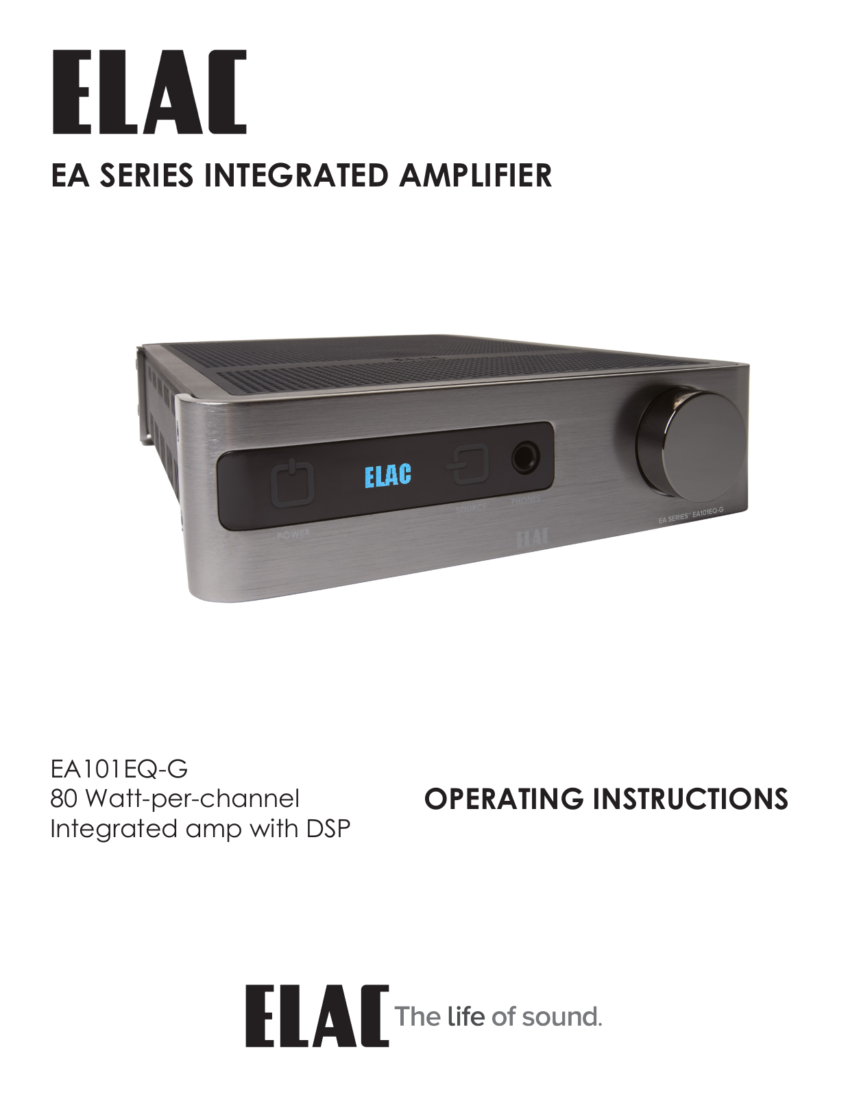 Elac EA101EQ-G Installation manual