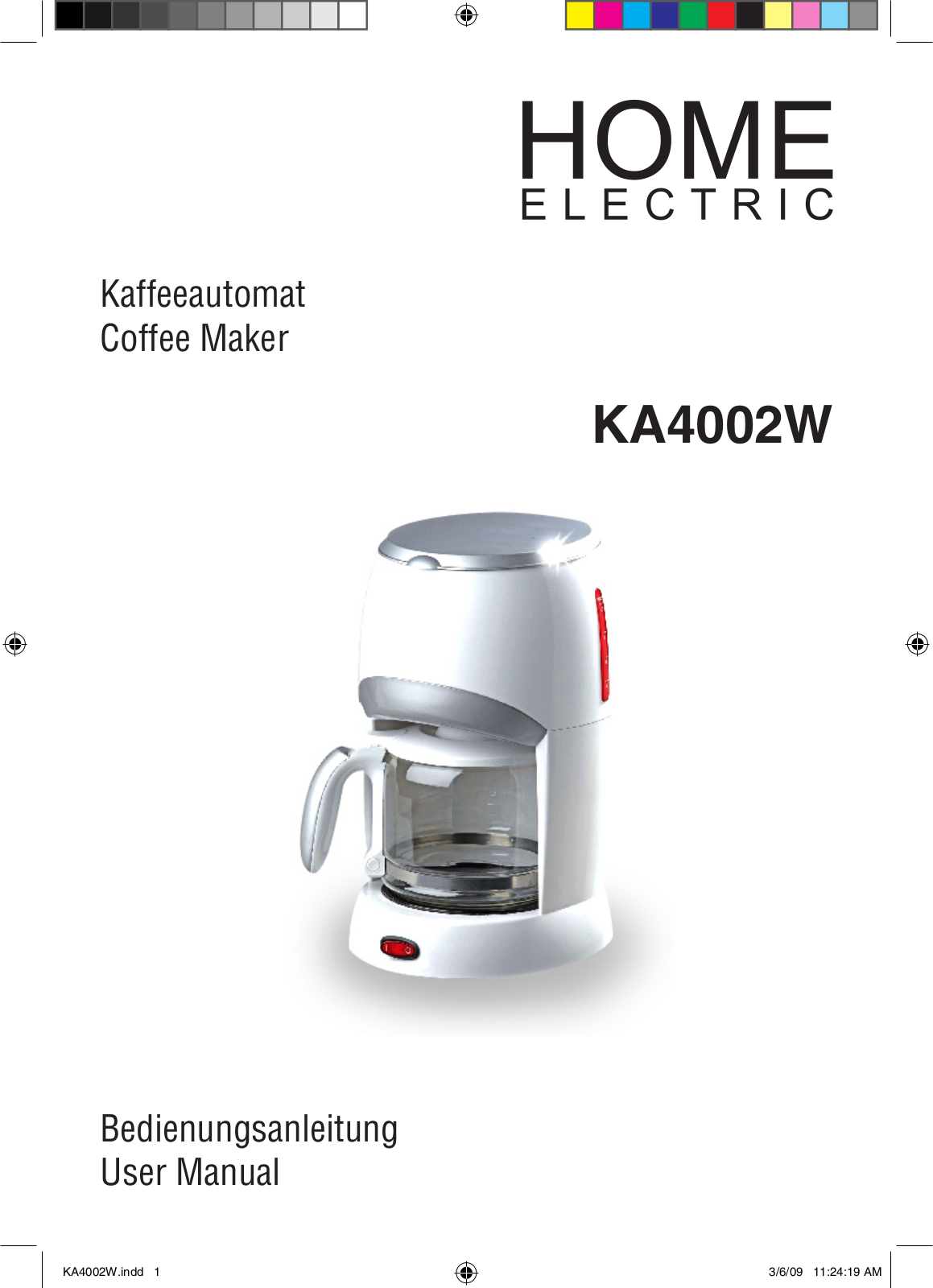 Home electric KA4002W User Manual