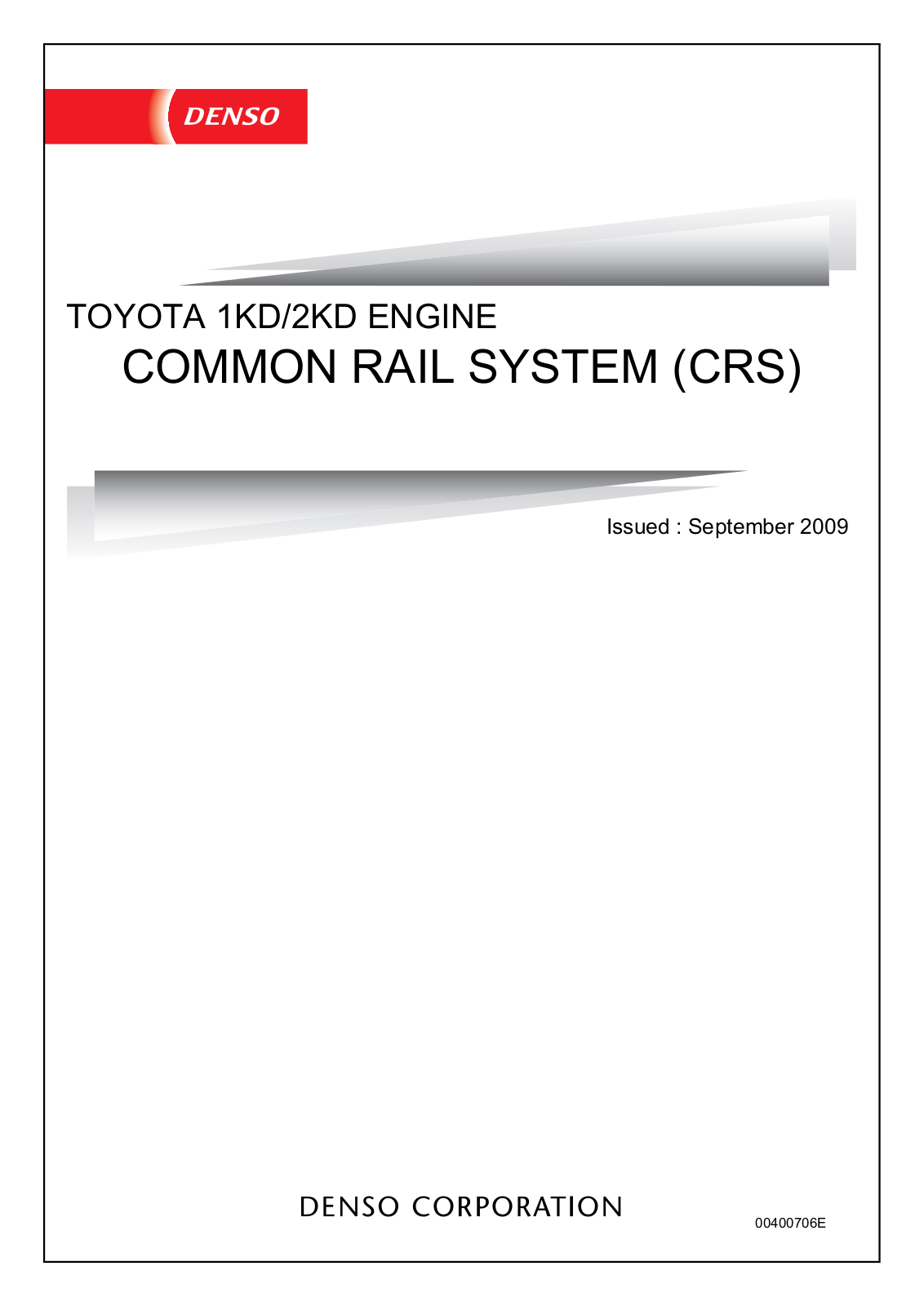 Isuzu Engine 2009 User Manual