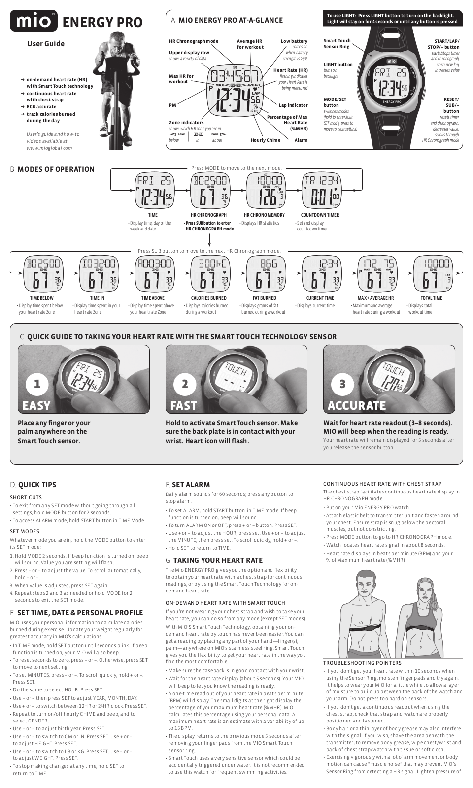 Mio Energy PRO User Manual