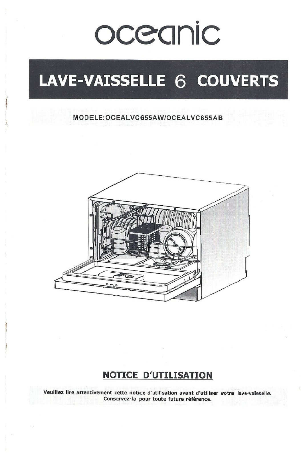 OCEANIC OCEALVC655B User Manual