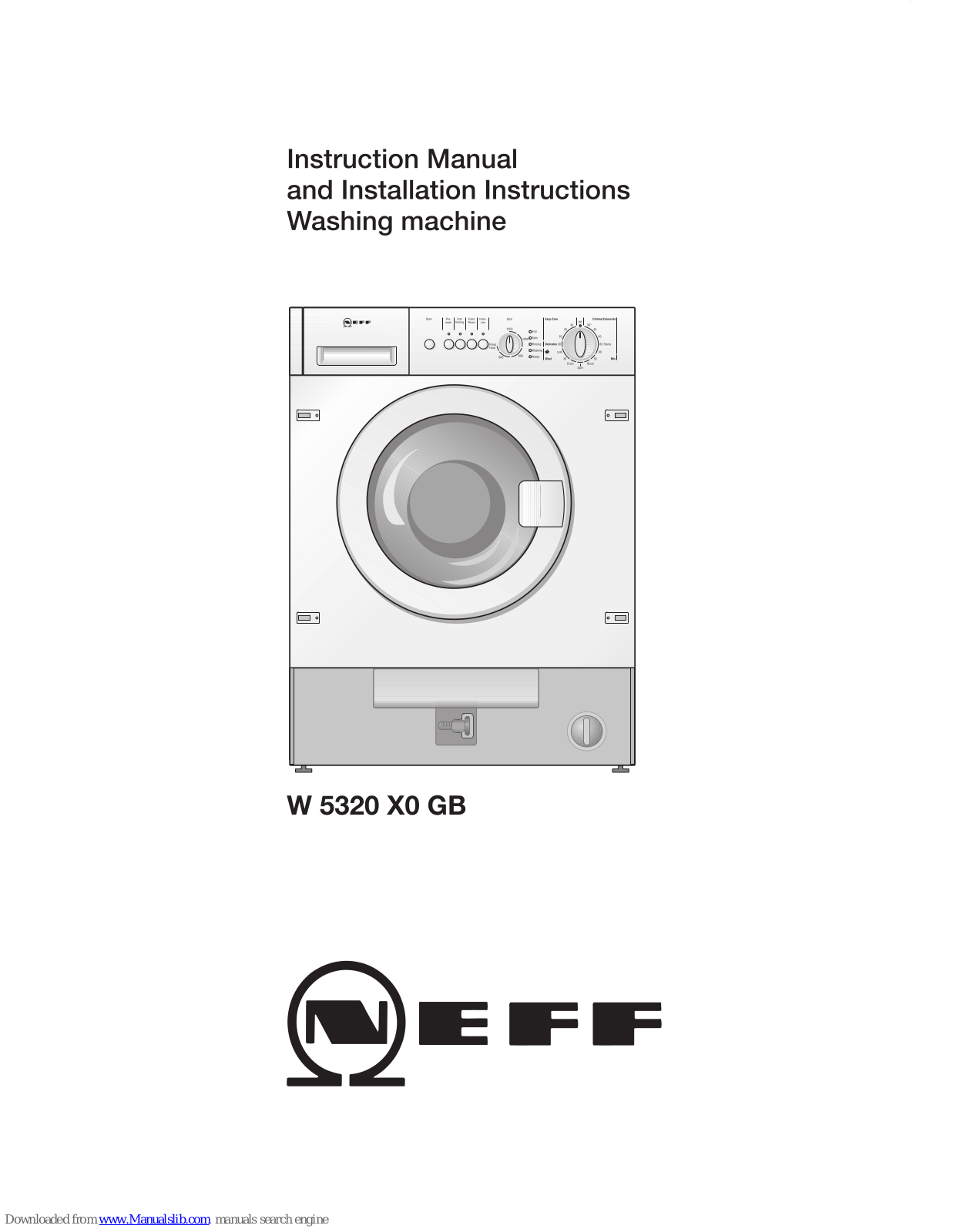 NEFF W 5320 X0 GB User Manual