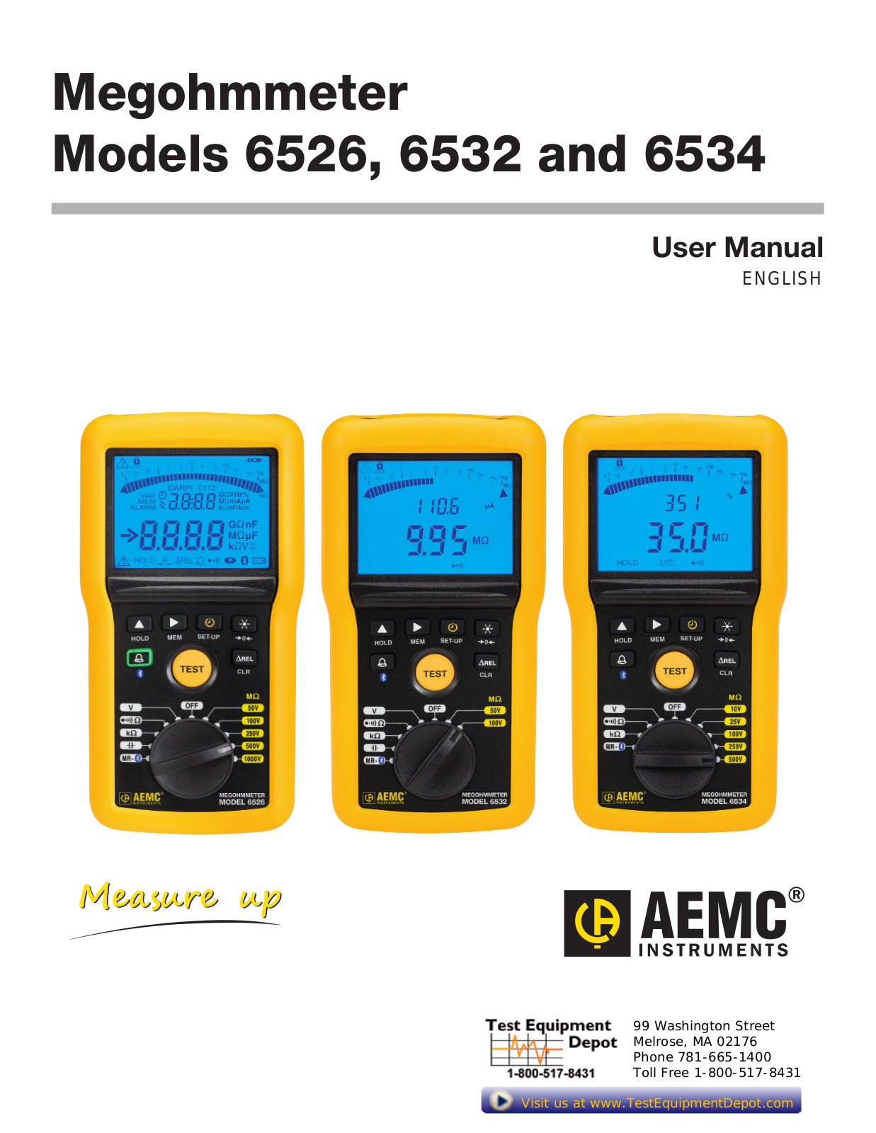 AEMC AEMC 6526 Manual