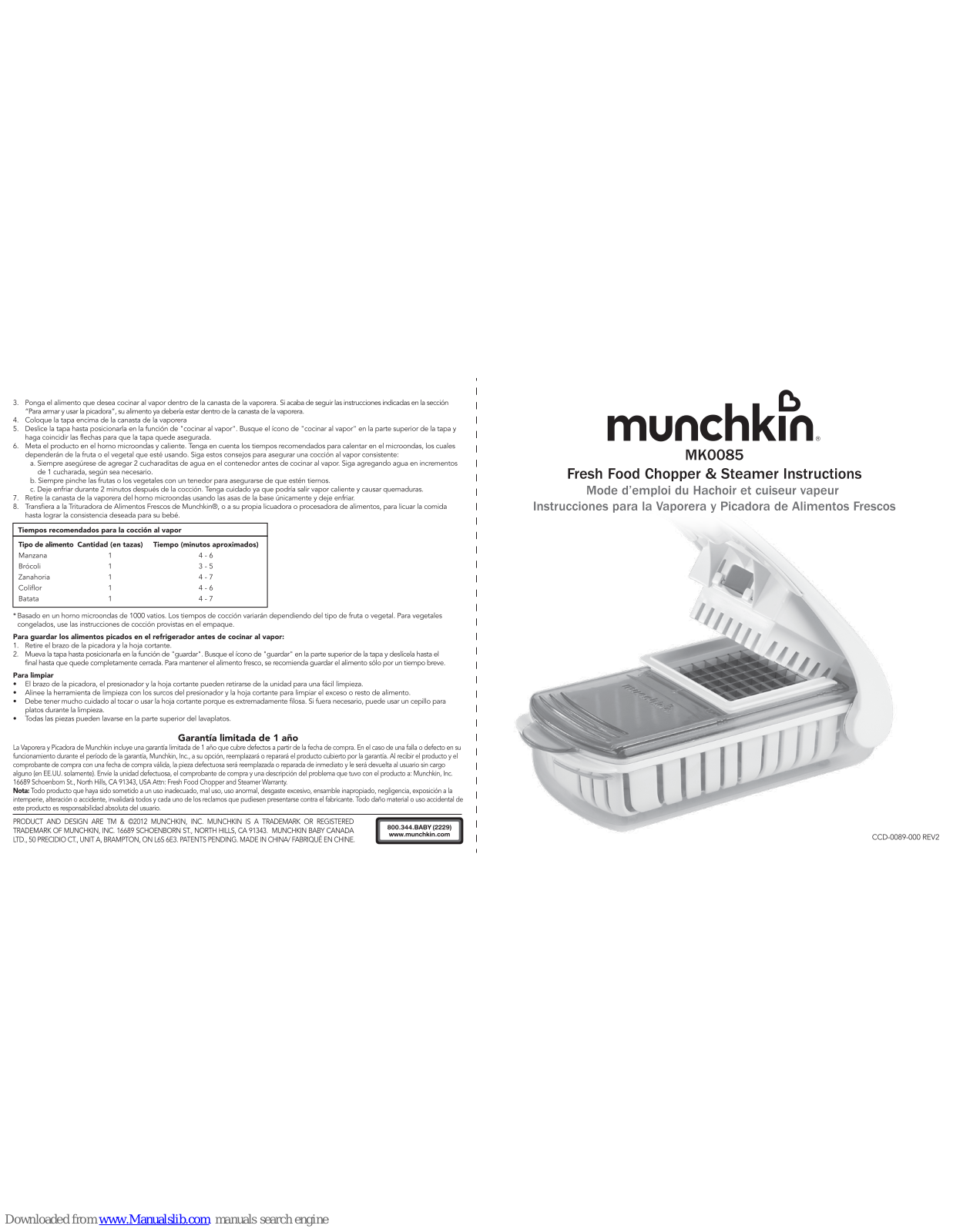 Munchkin MK0085 Instructions Manual