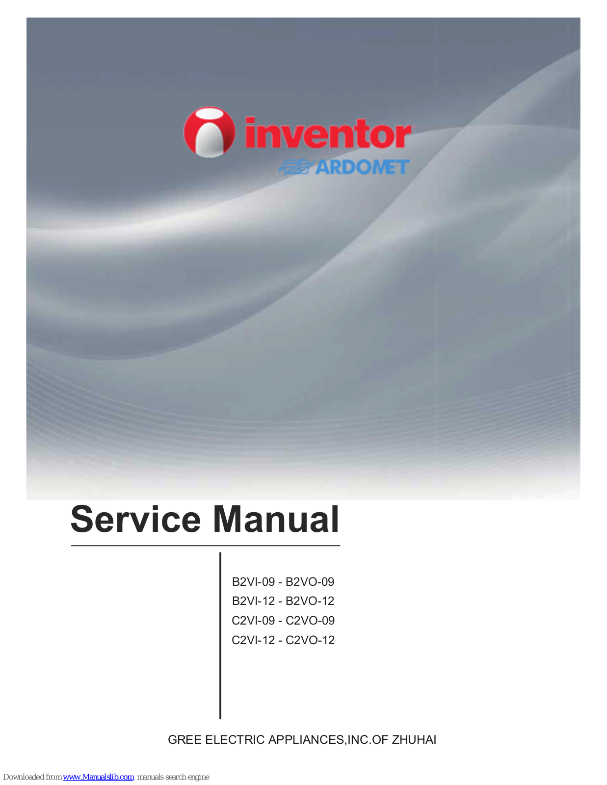 INVENTOR B2VI-09, B2VO-09, B2VO-12, C2VI-09, C2VO-09 Service Manual