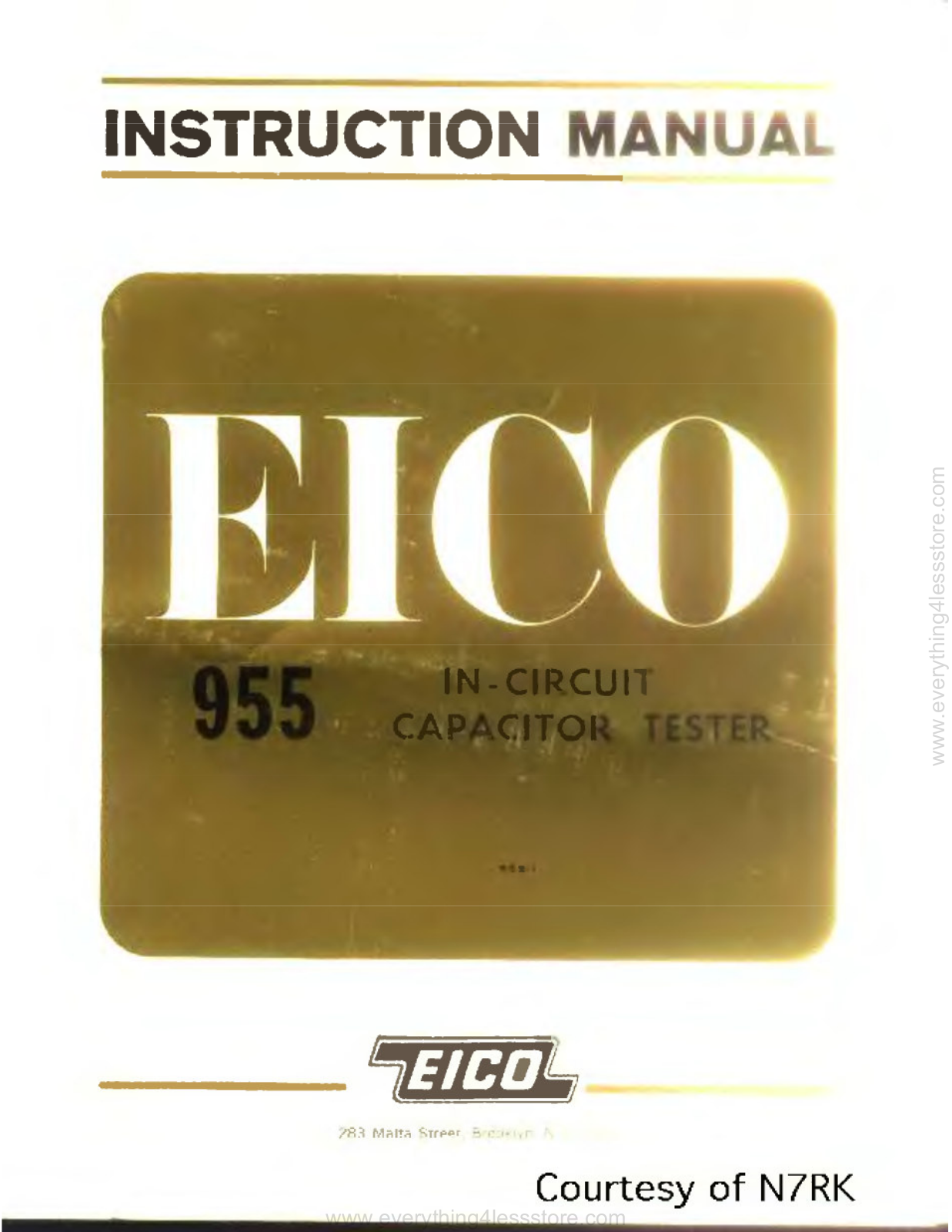 Eico 955 Circuit Diagram