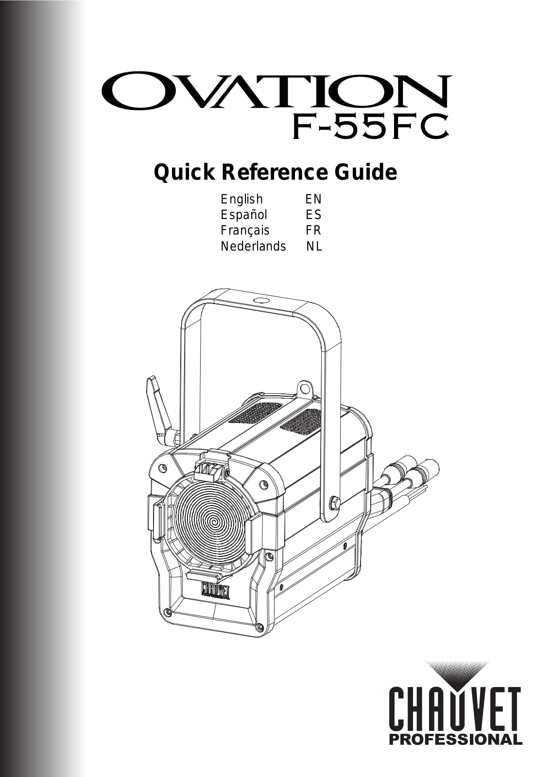 Chauvet Pro Ovation F-55FC Quick Start Guide