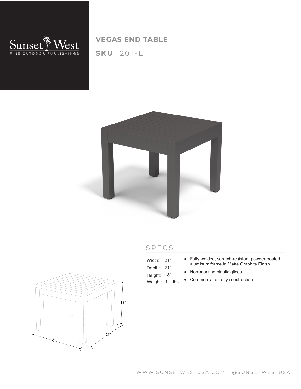 Sunset West XSW10260 Specifications - ManualMachine.com