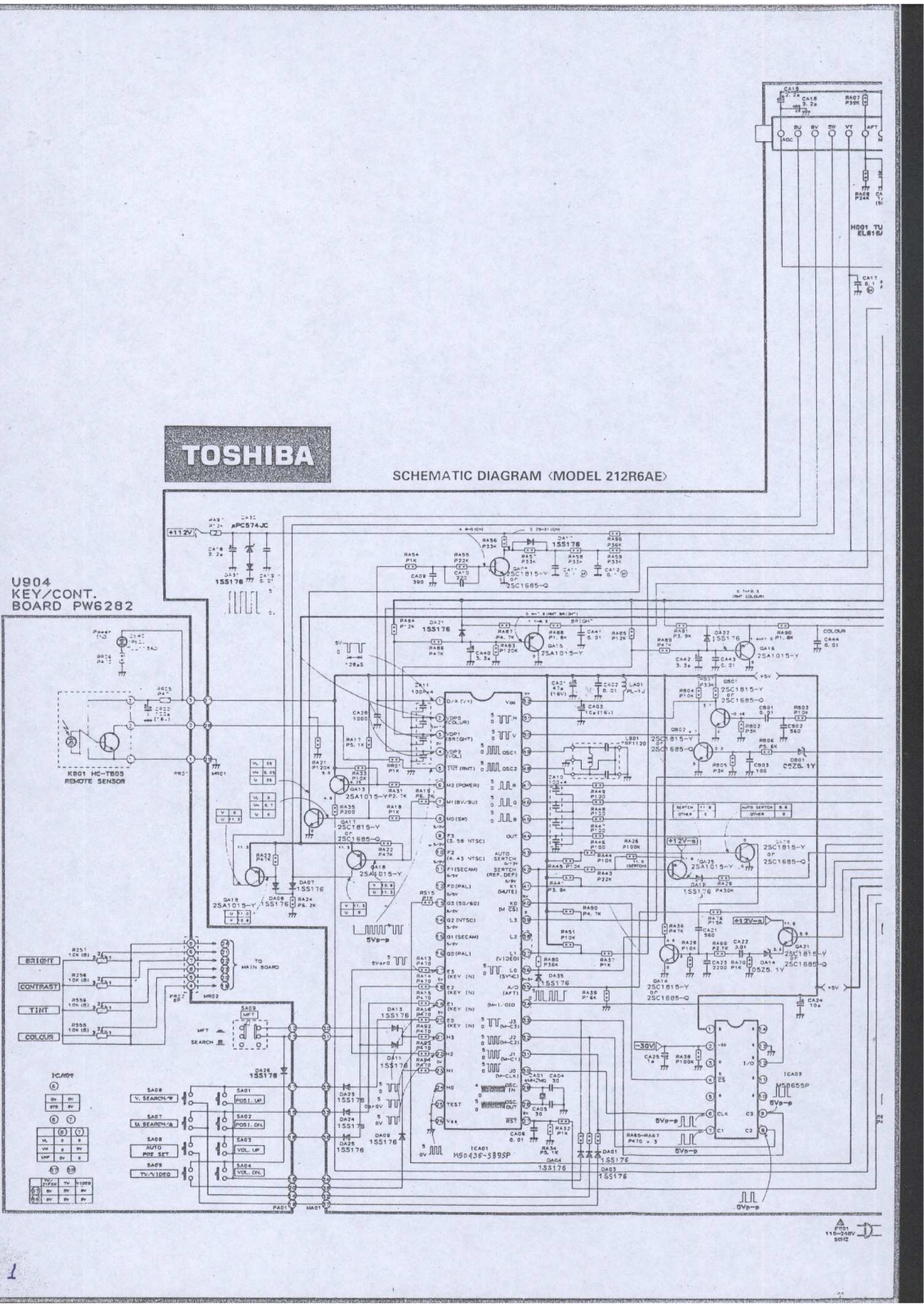 TOSHIBA 212R6AE Service Manual