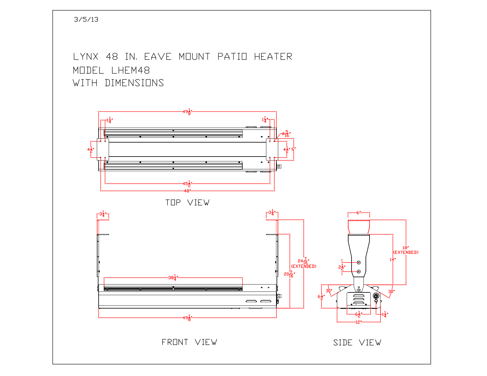 Lynx LHEM48LP User Manual