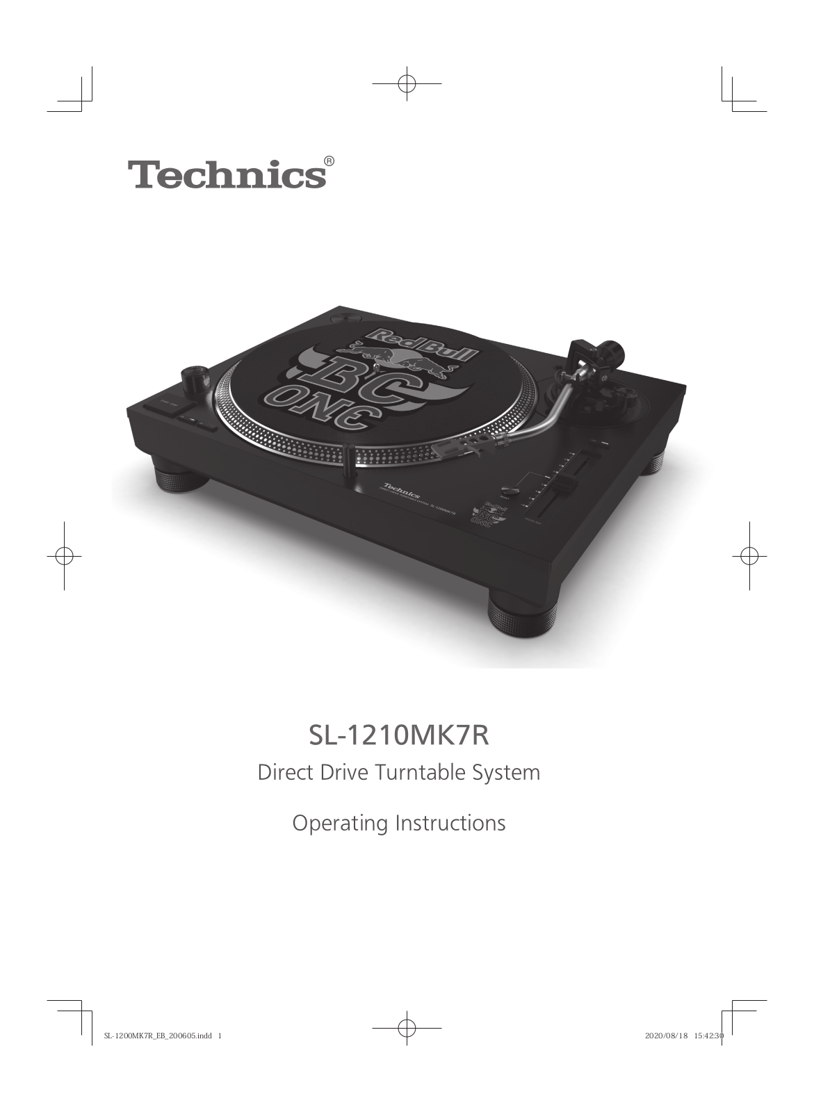 Technics SL-1210MK7R User manual