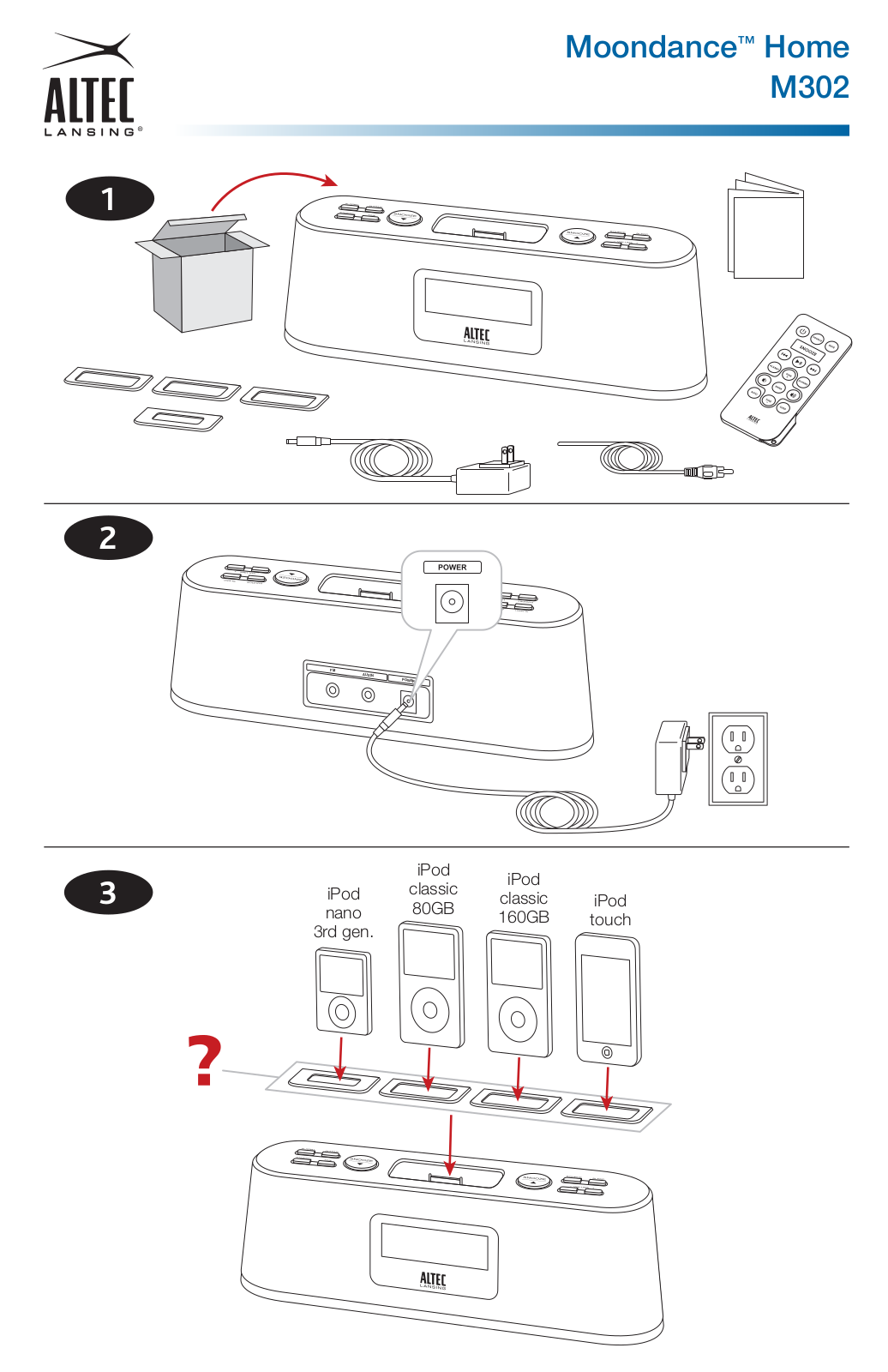 ALTEC LANSING HOME M302 User Manual