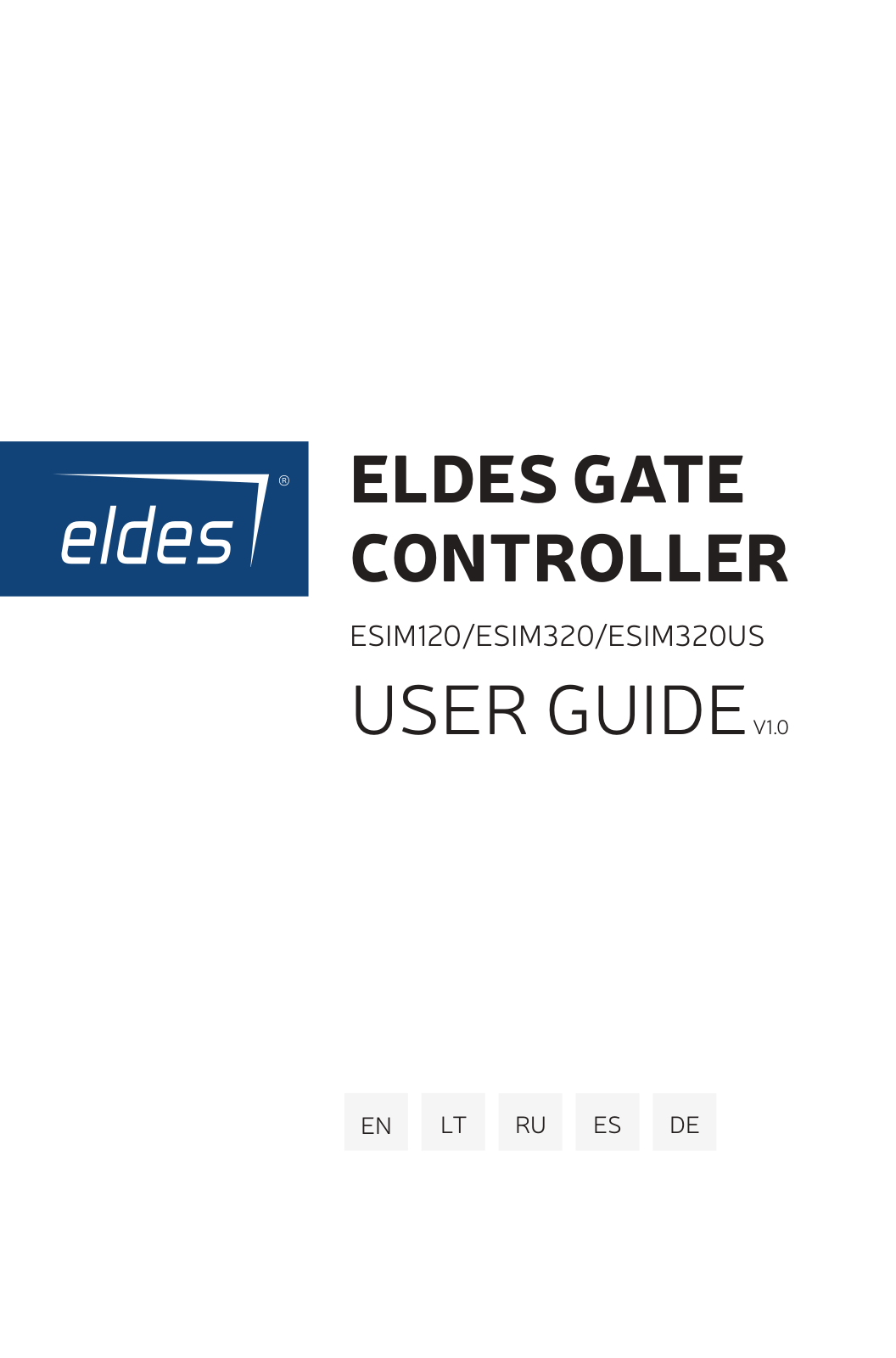 Eldes ESIM320, ESIM120 User Guide