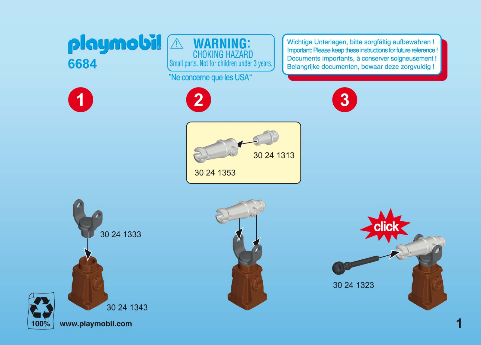 Playmobil 6684 Instructions