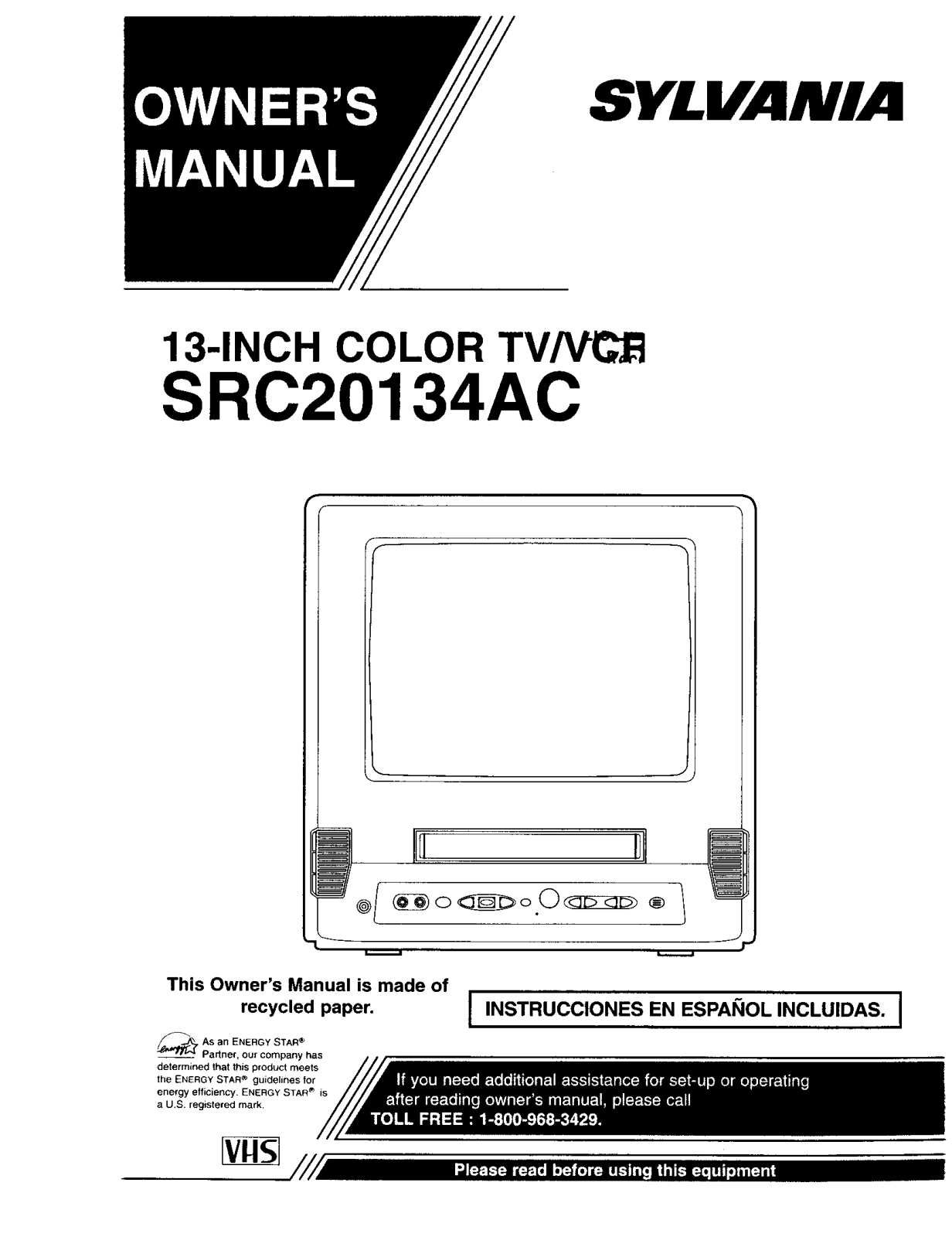 Sylvania SRC20134AC Owner’s Manual - ManualMachine.com