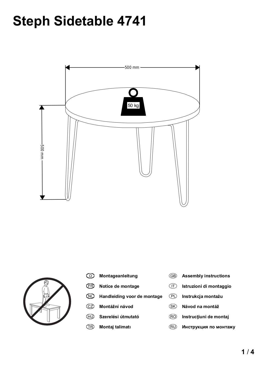 INOSIGN Steph 4741 Assembly instructions - ManualMachine.com