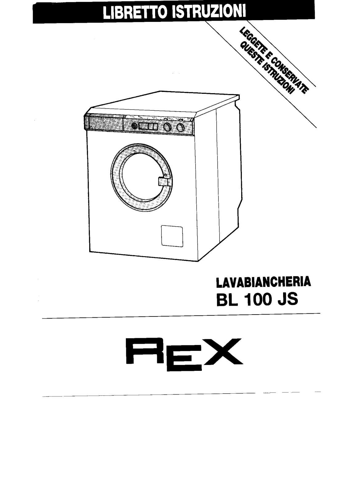 Rex BL100JS User Manual