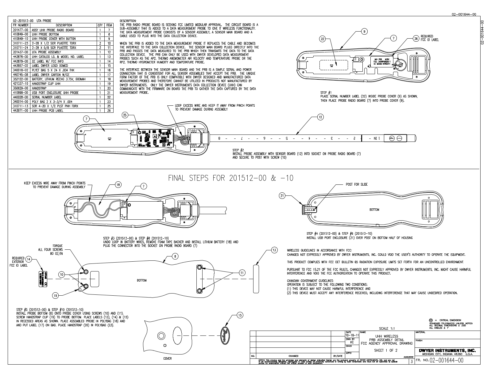 Dwyer Instruments WP0082011 Users Manual