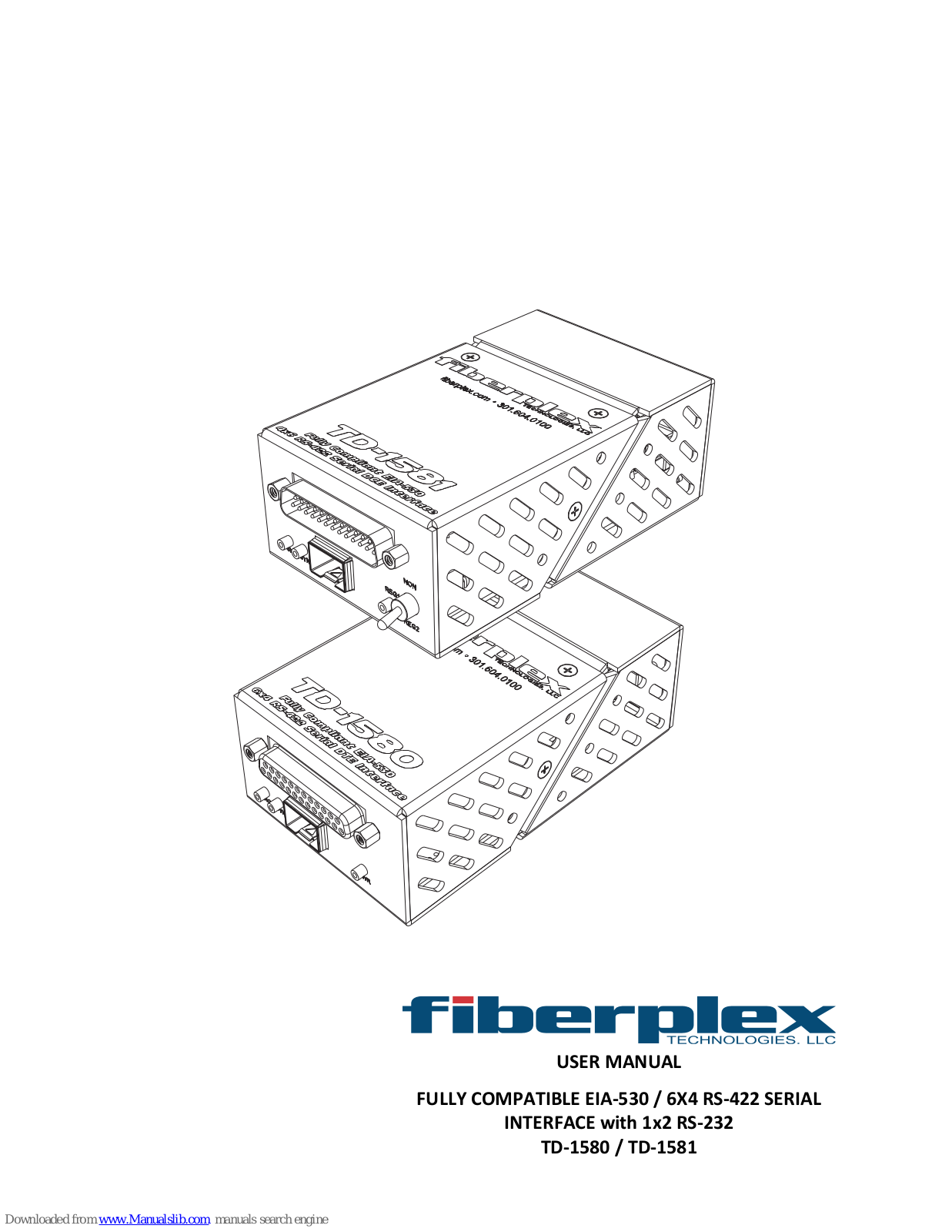 Fiberplex TD-1581, TD-1580, TD-1281, TD-1280 User Manual - ManualMachine.com