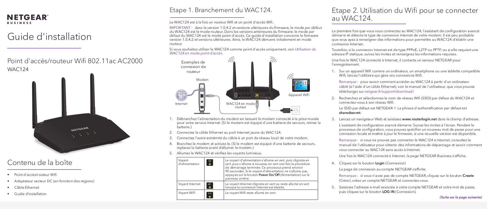 Netgear WAC124 Installation Manual